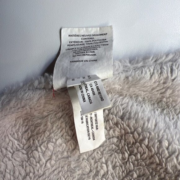 Blankets And Beyond Soft Grey White Bear Lovey Security Blanket Plush - Picture 7 of 8